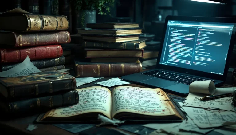 Un avocat consulte des données juridiques sur un ordinateur, illustrant l'intégration de l'intelligence artificielle dans le domaine du droit.