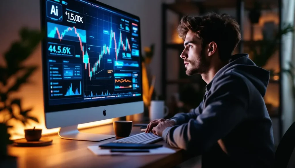 Graphique illustrant l'évolution des investissements en intelligence artificielle.