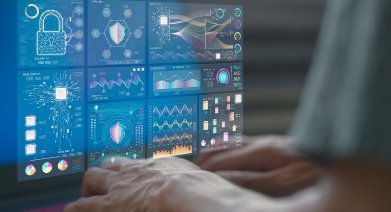 Tableau de bord d'analyse de données avec graphiques et visualisations